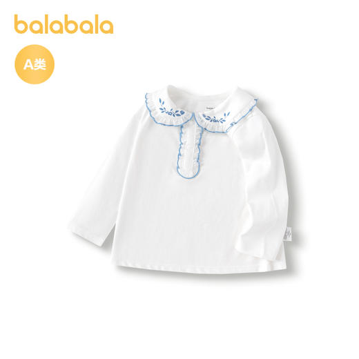 巴拉巴拉童装儿童t恤女宝宝长袖上衣打底衫秋装清爽简约时尚精致 商品图4