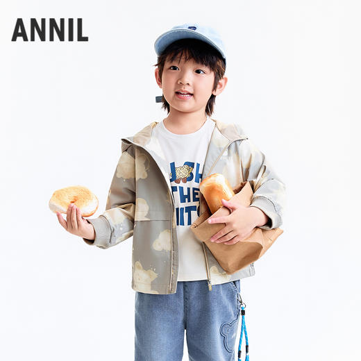 【实体店同款】男童梭织夹克外套秋季新款安奈儿童装XB535223 商品图1