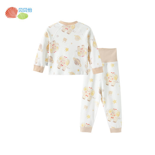 贝贝怡男女宝宝内衣套装春秋婴儿套头上衣秋衣秋裤家居服小童纯棉ZB3ET013 商品图6