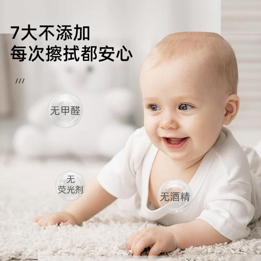 植护婴儿湿巾纸巾婴儿新生宝宝幼儿童手口屁专研家庭用实惠擦屁屁   5包 商品图1