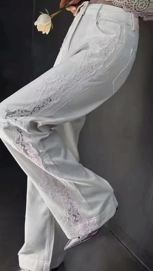 特卖【牛仔裤2025】（软料➕高弹力）Y081爆款夏季镂空牛仔裤-喜出 商品图1