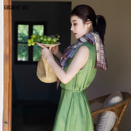 【门店同款】ENJOY夏季“假日漫寻”松弛流苏连衣裙 163300041 商品图3