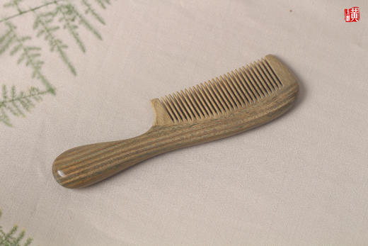 绿檀木梳【檀韵】 商品图1
