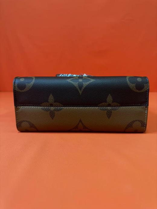 LOUIS VUITTON ONTHEGO 经典老花 帆布涂层 托特包Tote包购物袋手提单肩包 迷你 女款 棕色/焦糖色拼色 商品图5