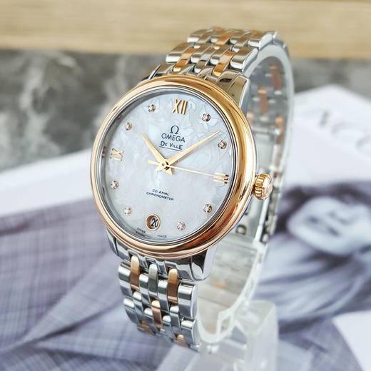 【95新】OMEGA 欧米茄碟飞系列424.20.33.20.55.001天文台认证同轴自动机械机芯33MM（女款）日期显示 230625TB01 商品图7