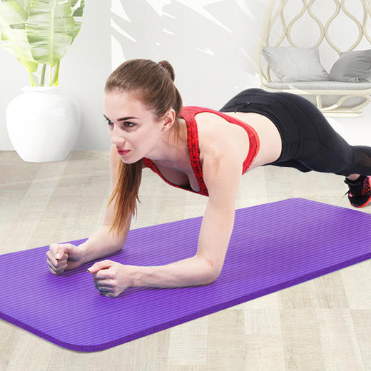 凯速加厚防滑环保瑜伽垫拉力器健身套装EA030+KA54 紫色【XPTX】 商品图2