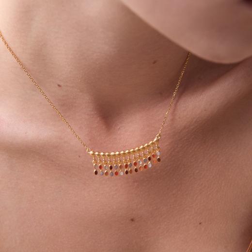 订购6周到｜Joidart-AUBE-金色 彩色珐琅 流苏 项链［西班牙设计师］ 商品图3