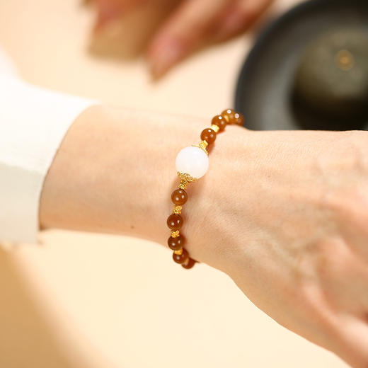 唐竺•和田玉糖玉圆珠手串 商品图2