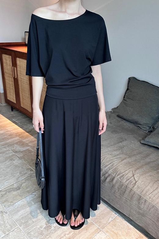 LNNNS 黑色简约圆领套装裙 20875 商品图2