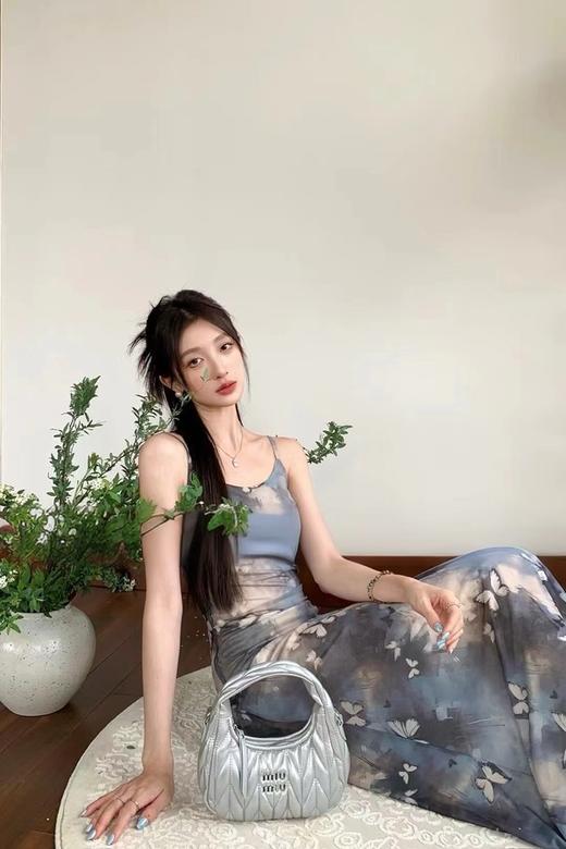 SIA SAYLOR 晕染蝴蝶性感吊带连衣裙 20876 商品图3