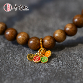 牛首山文创春响·金丝楠木水晶手串精致文创手串国风简约创意礼物