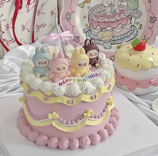 LABUBU家族怎么那么可爱 （玩偶颜色随机） 商品图0