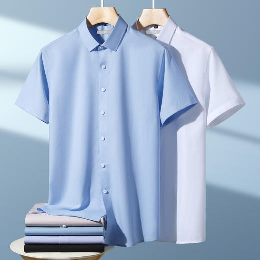 圣得西男士polo衫2025年夏季新款通勤休闲居家百搭纯色T恤短衬衫 商品图5