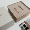 订购6周到｜Joidart-SOMNI-几何拼接 蓝红撞色 珐琅 长吊坠 耳环［西班牙设计师］ 商品缩略图3