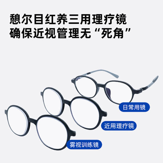 憩尔目作业镜NEARDOT近用棱雾镜 红养三用理疗镜 远用近用雾视屏训练(已近视专用，可定制度数） 商品图1