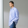 GXG男装 浅蓝色条纹长袖翻领衬衫24年夏季热卖G24X032004 商品缩略图2