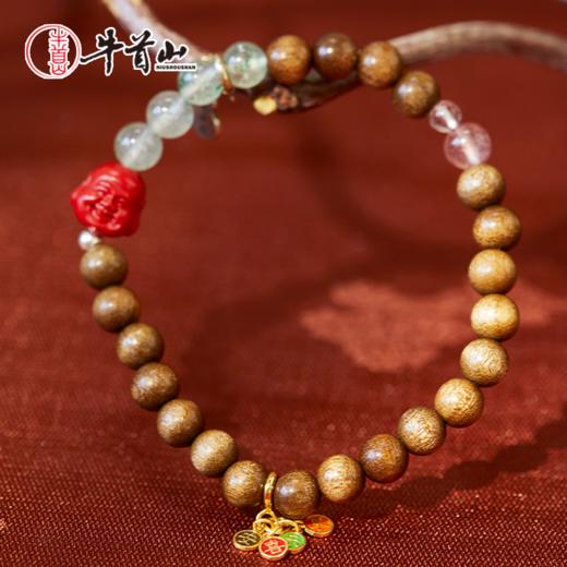 牛首山文创春响·金丝楠木水晶手串精致文创手串国风简约创意礼物 商品图4