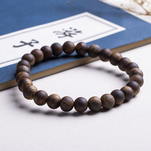 xy0417，7mm沉香素圈单圈手串 商品图4