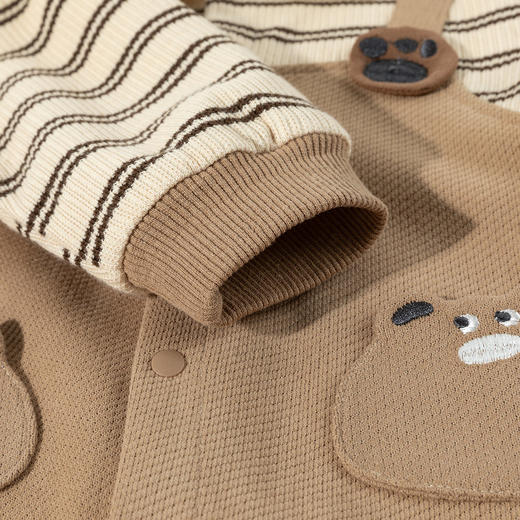 ZB3EL001贝贝怡童装婴幼儿童前开连体衣春秋2025新款宝宝秋装爬服哈衣 商品图8