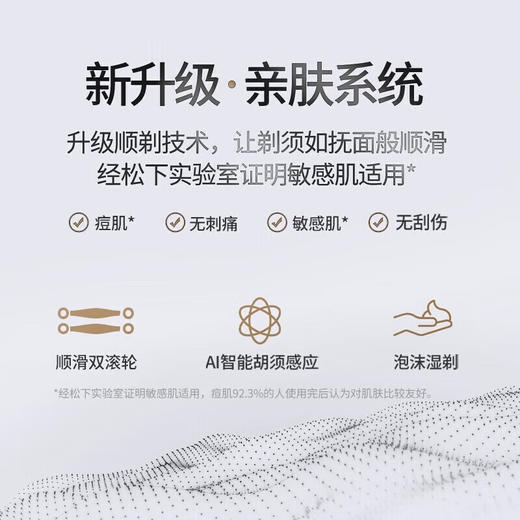 松下（Panasonic）电动剃须刀刮胡刀往复式磁悬浮马达男士刮胡刀进口五刀头生日父亲节礼物 ES-PLM5F_qb 商品图1