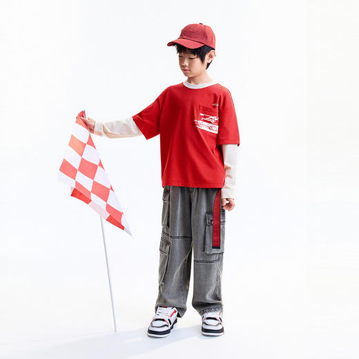 【实体店同款】男童圆领长袖针织衫秋季新款安奈儿童装AB531102 商品图3