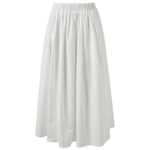 三彩2025秋季新款松紧高腰半身裙A字裙长裙大摆气质宽松百搭M 商品图4