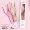 6支装  曲线蜡烛 生日蜡烛 创意曲线蜡烛 弯曲扭扭蜡烛 商品缩略图3