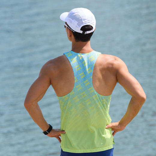 多威跑吧背心男夏季新款运动背心透气无袖T恤2152002 商品图3