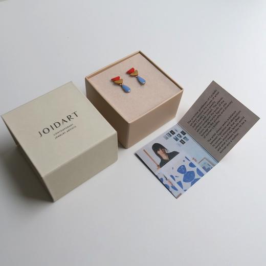 订购6周到｜Joidart-SOMNI-红色半圆 蓝色水滴 珐琅 吊坠 耳环［西班牙设计师］ 商品图3