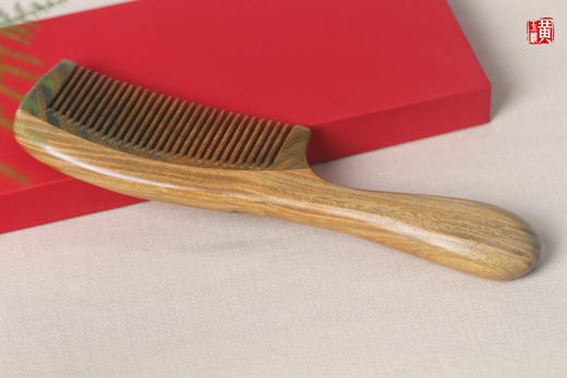 绿檀木梳【梳月】 商品图1