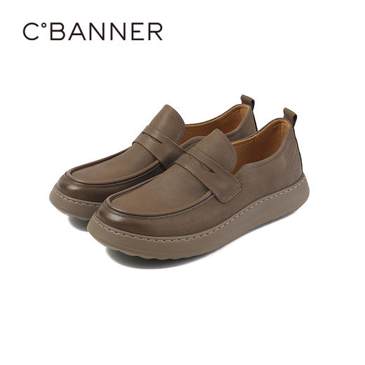 千百度透气休闲皮鞋工装鞋男鞋A25411514 商品图4