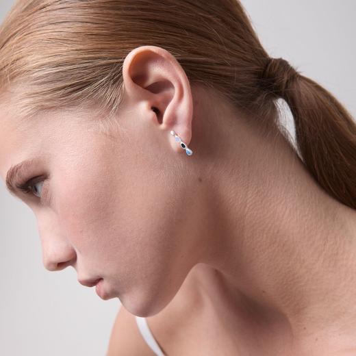 订购6周到｜Joidart-AUBE-银色 彩色珐琅 单条 吊坠 耳环［西班牙设计师］ 商品图0