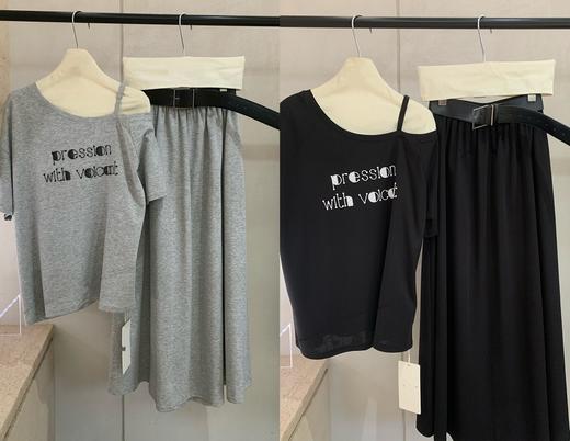 【门店同款】ENJOY夏季慵懒斜肩套装 163543149 商品图0