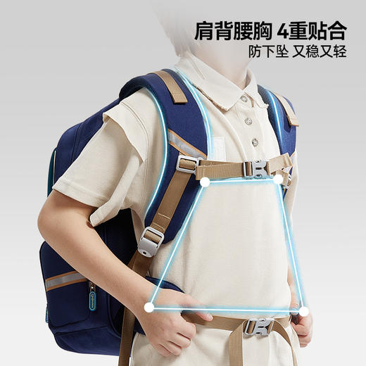 猫太子儿童书包小学生男女一到三六年级减负护脊超轻背包2025新款 商品图3