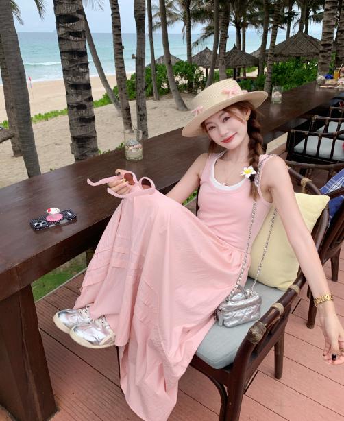 【189元任选2件】最后一波现货！粉色吊带连衣裙 商品图7