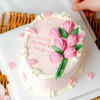 烤爱·生日蛋糕系列·郁金香裱花蛋糕·情人节蛋糕 奶油芋泥肉松·粉色聚会生日节日【仅限深圳同城配送】 商品缩略图2