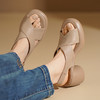【预售5天】轻软舒适百搭厚底罗马一字凉鞋女夏季新款厚底沙滩女鞋XMJ&WB1155-13 商品缩略图1