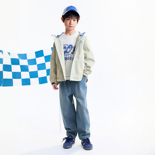 【实体店同款】男童梭织外套秋季新款安奈儿童装AB535110 商品图3