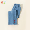 贝贝怡女童牛仔裤小童宝宝长裤儿童裤子洋气2025春秋新款童装潮ZB3EK006 商品缩略图2