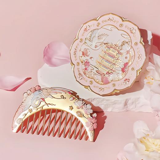 【武汉文创】樱花梳镜套装礼盒 商品图2