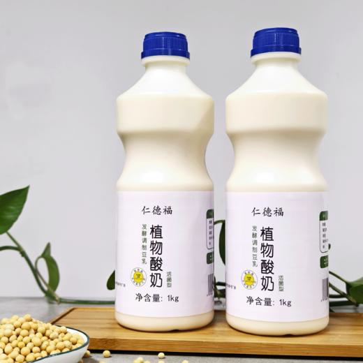 植物酸奶 非转基因大豆发酵原味无蔗糖家庭装1kg/桶【顺丰包邮】 商品图0