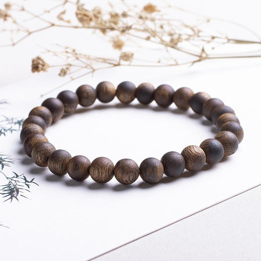 xy0417，7mm沉香素圈单圈手串 商品图1