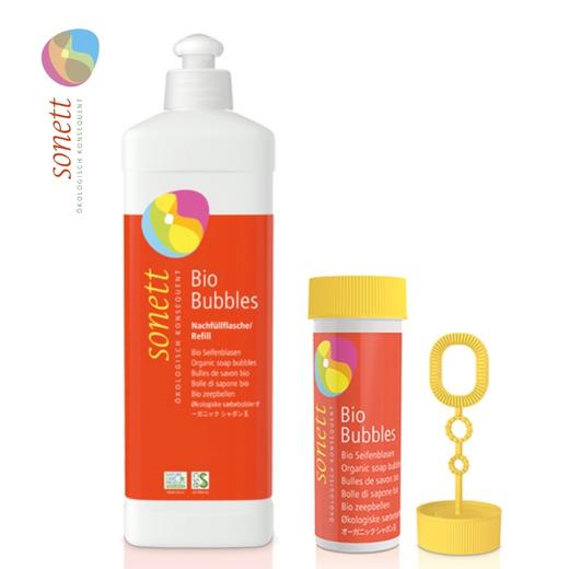 儿童玩耍多彩泡泡液45ml & 500ml 非常的易吹耐吹、泡泡不易破且持久、颜色五彩绚丽，非常适合吹大泡泡或连环泡泡； 德国进口有机泡泡液 商品图0