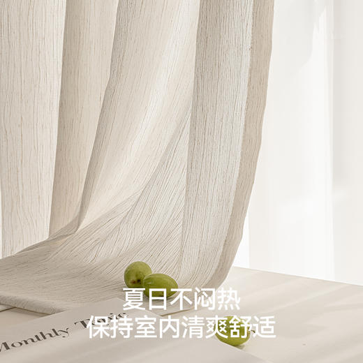 【扶风纱】金蝉仿麻纱帘 商品图6