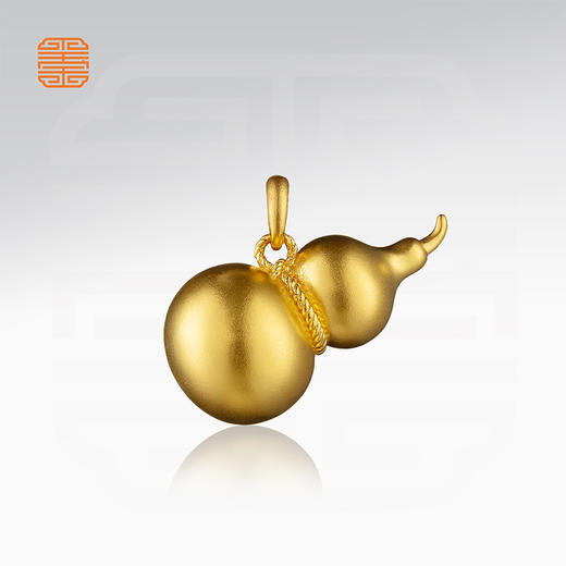 玺匠金铺《足金古法葫芦》足金9999黄金吊坠 吉祥饰品挂件 商品图1