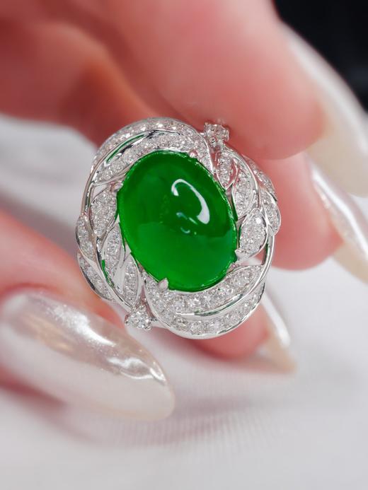 5.28ct蛋面祖母绿戒指 商品图3