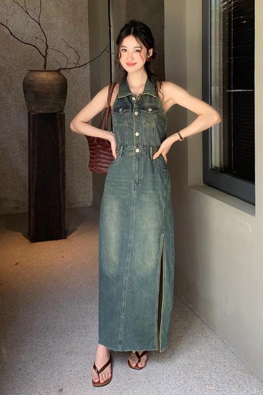 Kai & Kiera 港风复古牛仔连衣裙 20878 商品图4