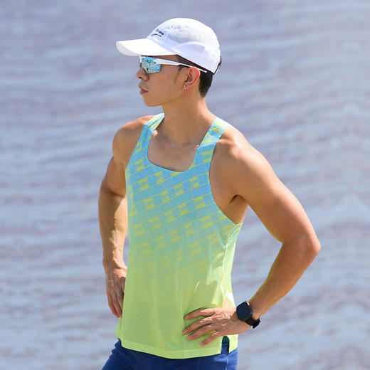 多威跑吧背心男夏季新款运动背心透气无袖T恤2152002 商品图1