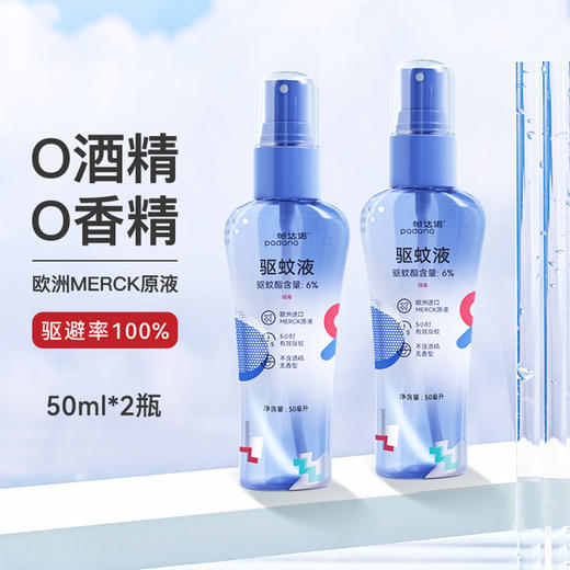 帕达诺驱蚊喷雾【0酒精0香精】50ml×2瓶 商品图3