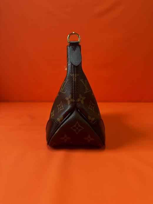 LOUIS VUITTON BOULOGNE 经典老花可拆肩带 涂层帆布拼牛皮饰边 链条包牛角包斜挎包单肩包 女款 黑色 商品图3